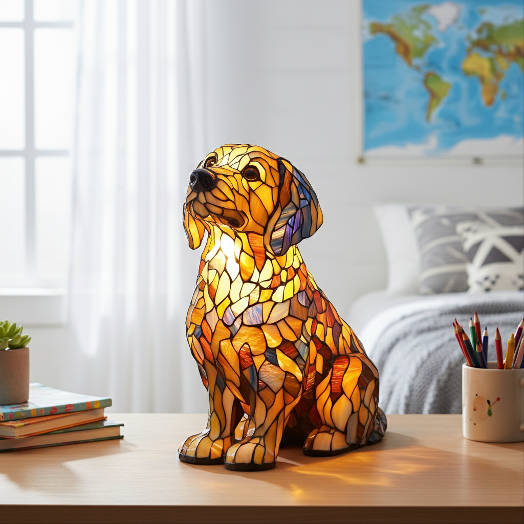 Lampa Strålande Golden Retriever
