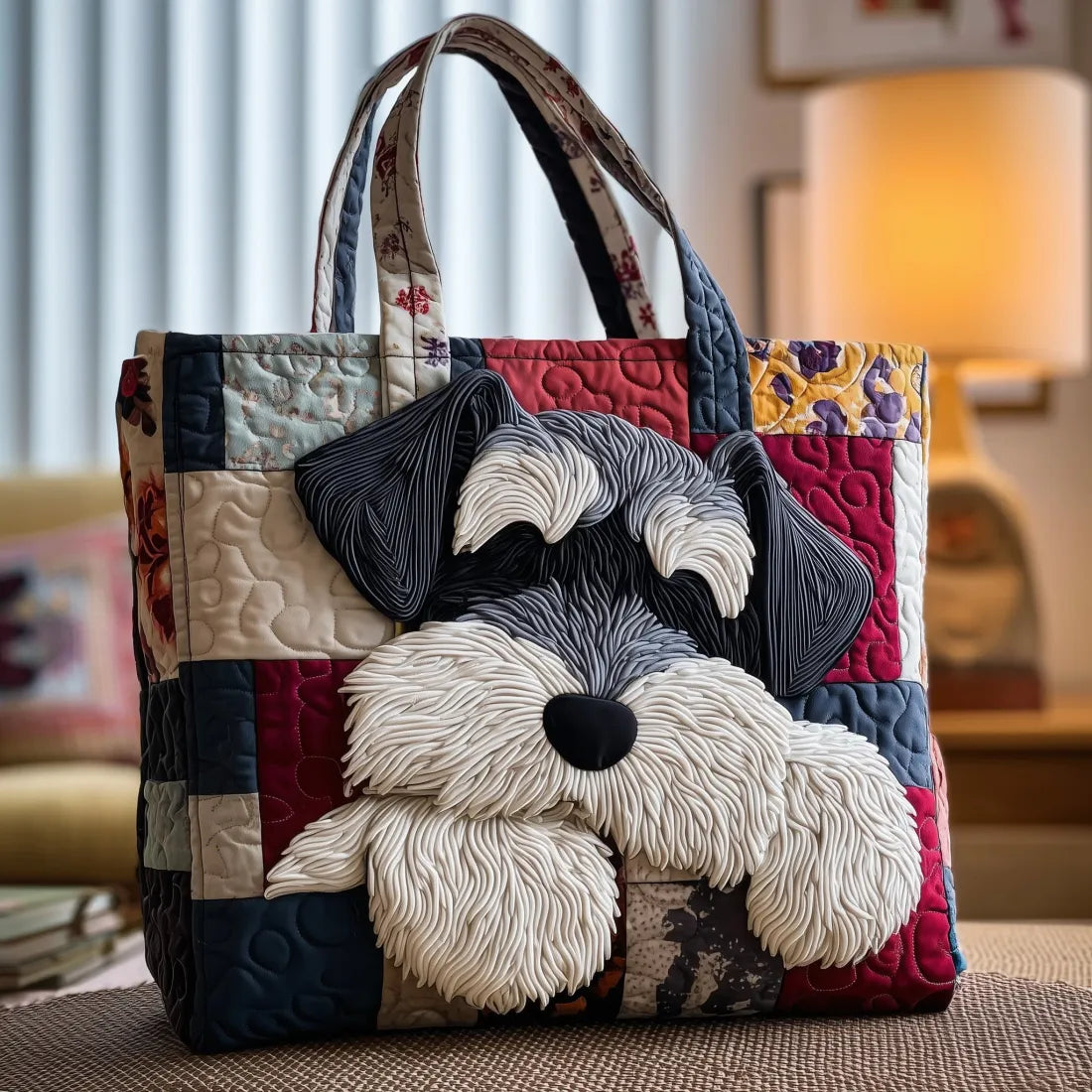 Handgjord väska - Schnauzer