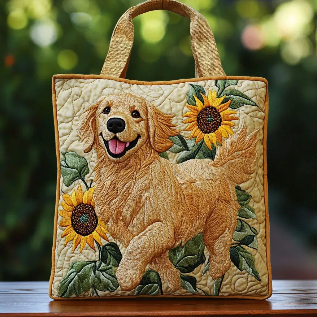Handgjord väska - Golden retriever