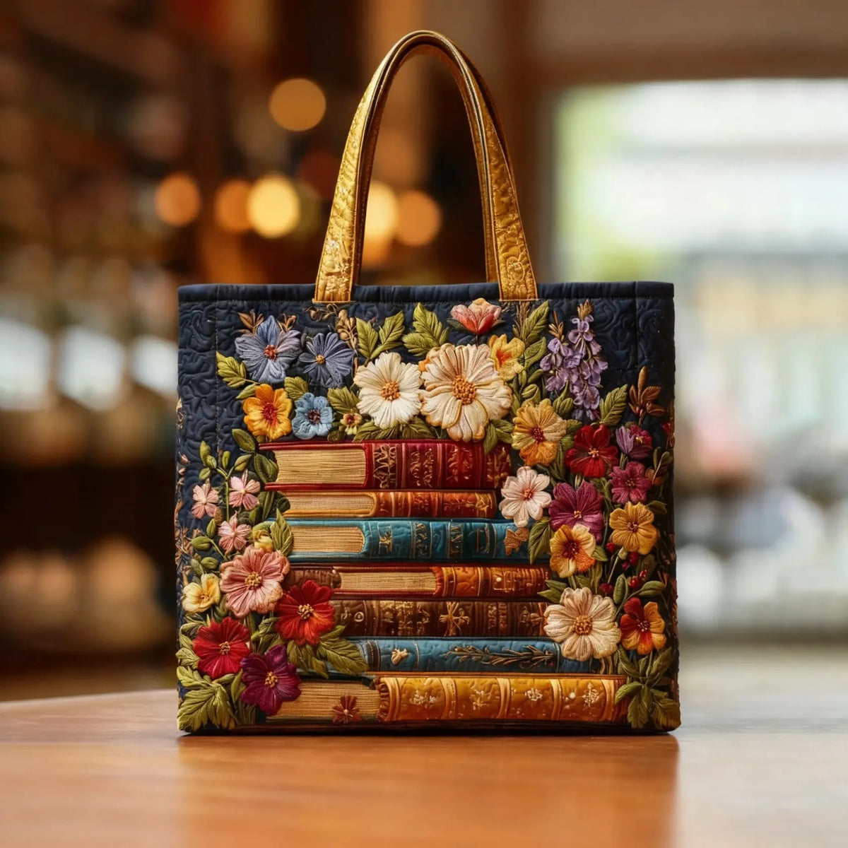 Handgjord väska - Blombibliotek