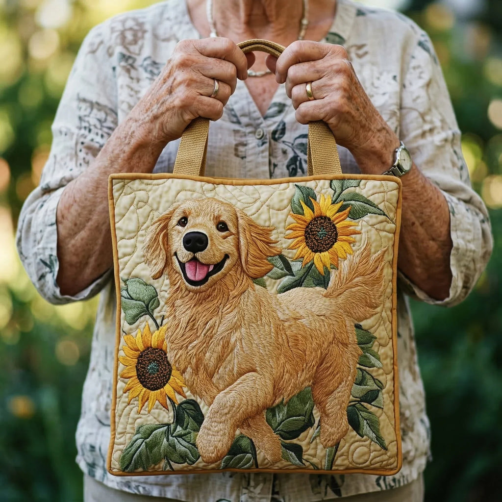 Handgjord väska - Golden retriever